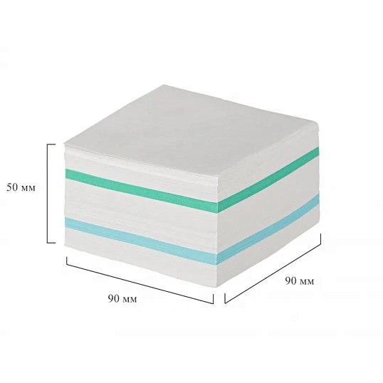 Блок для записей Attache Economy запасной 9х9х5 цветной 65-80г