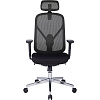 Кресло BN_Zm_EChair-500 MC сетка/ткань, черный хром