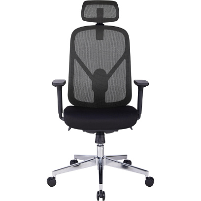 Кресло BN_Zm_EChair-500 MC сетка/ткань, черный хром