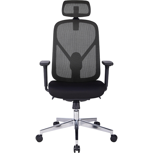 Кресло BN_Zm_EChair-500 MC сетка/ткань, черный хром