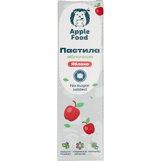 Пастила Apple Food слив_барб_гр_абр_клуб_лес.яг_виш_ябл (960г) 40гx24шт/уп
