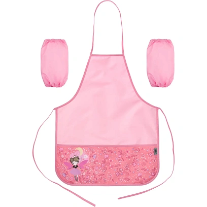 Фартук для труда Комус Класс Фея, 2 кармана, нарукавники,490x390 мм,ФН 61-1