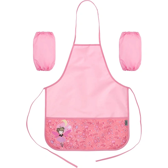 Фартук для труда Комус Класс Фея, 2 кармана, нарукавники,490x390 мм,ФН 61-1