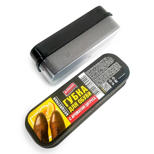 Губка для обуви Clean Shoes, с аром. цитруса,бесцв,12х4х4,5см Avikomp,89499