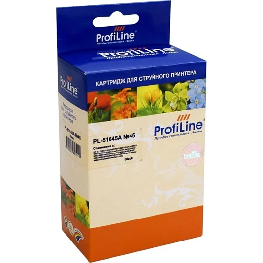 Картридж струйный Profiline 45 51645AE чер. пов.емк. для DJ 850C/1600C