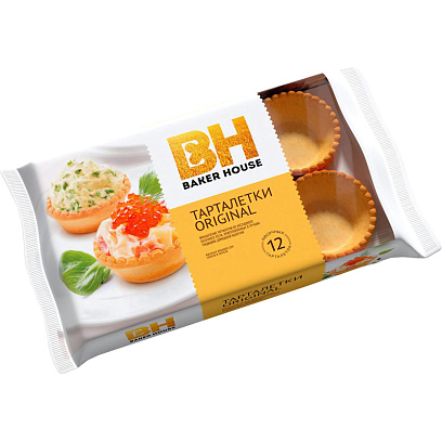 Тарталетки Baker House из песочного теста оригинальные, 180гр