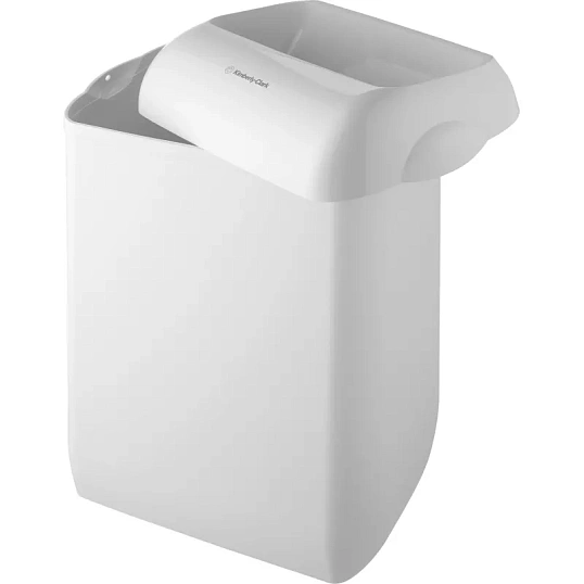 Контейнер для мусора (корзина) пластиковая KK Aquarius белая 2 шт 6993