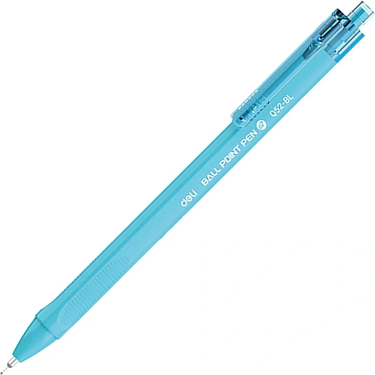 Ручка шариковая автомат. Deli EQ52-BL,гибр.нак 0,7,син.черн,в асс