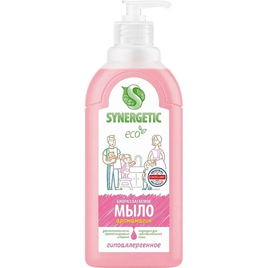 Мыло жидкое Synergetic Аромамагия 500мл с дозатором