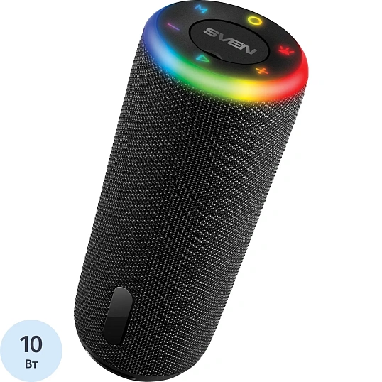 Акустическая система SVEN PS-150,чер,2.0,2x5Вт(RMS),TWS,BT,FM,USB,встр акк