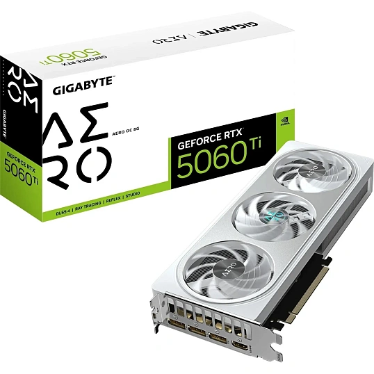 Видеокарта Gigabyte RTX 5060TI 8Gb,HDMIx1 DPx3(GV-N506TAERO OC-8GD)