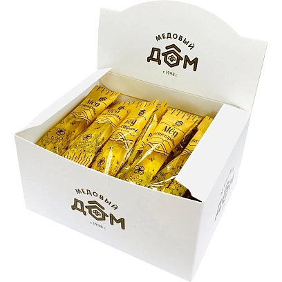 Мед Медовый Дом натуральный цветочный разнотравье шоубокс стик 13гx30шт/уп