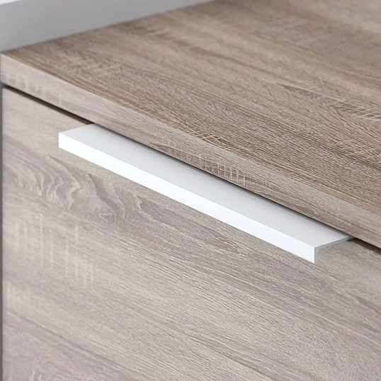 Тумба мобильная Комус Мебель К-Loft 241T003 434х400х555 дуб сонома темн/бел