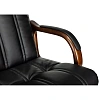 Кресло VB_ Бюрократ T-9932Walnut черный эко.кожа крестов. металл/дерево
