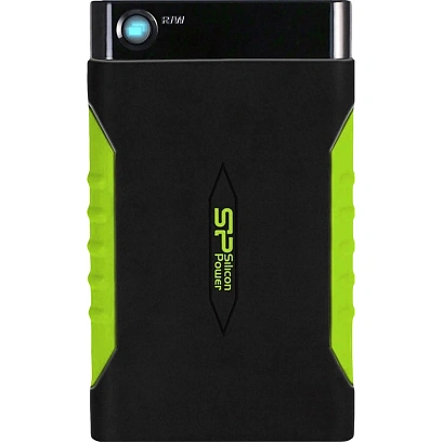 Портативный HDD Silicon Power Armor A15 1 TB USB 3.2, зеленый, резина