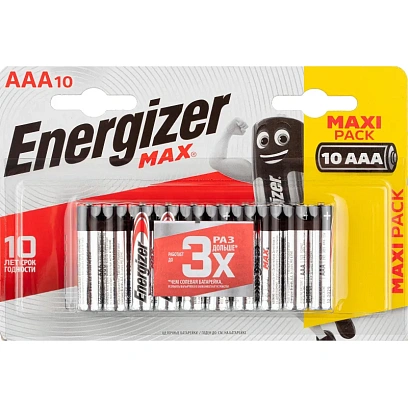Батарейка ENERGIZER LR03 Max 10шт/уп
