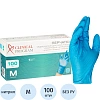 Перчатки нитрил., TG 3.5гр., н/с, н/о, (M) голубые 50 пар/уп