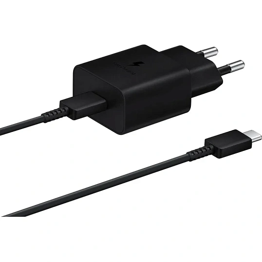 Зарядное устройство сетевое SAMSUNG EP-T1510XBEGRU (USB-C, 15Вт, чер)