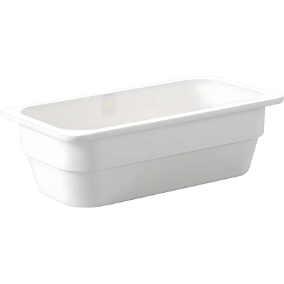 Гастроемкость 1/3 h100 мм пластик меламин 320х170х100 мм 4,1 л White