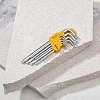 Набор ключей имбус.Tamper-Torx KRANZ 9шт ТТ10-50 закал. удл ник. KR-12-5221