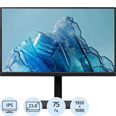Монитор 23.8 ACER Vero CB241Ybmirux(UM.QB1EE.019) IPS,75Hz,1920x1080