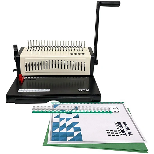 Брошюровщик Office Kit B2125N, А4, 25л./500л., пл. пруж