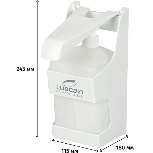 Дозатор для дезин.ср-в и жид.мыла Luscan Prof Optima локтевой 1000мл белый