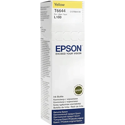 Чернила Epson T6644 C13T66444A/C13T664498 жел. для L100