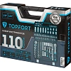 Набор инструмента TOPFORT 110 предметов 1/4 и 1/2
