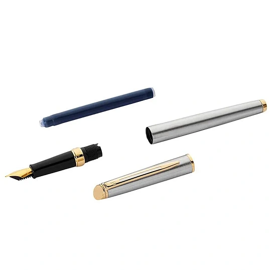 Ручка перьевая WATERMAN HEMISPHERE GT S0920310, сталь, cиний ст, 0,5мм