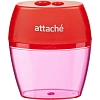Точилка Attache, 2 отверстие, с контейнером, в ассорт