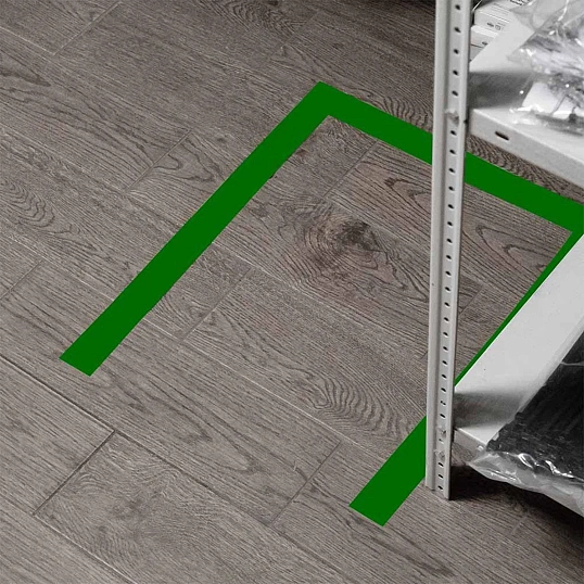 Лента для разметки Vell 50ммx33м, зеленая, 0,15 мм, ПВХ (301585)