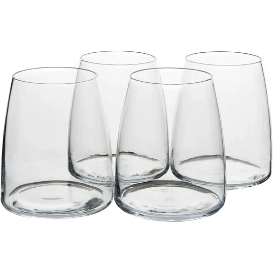 Набор стаканов ПИНО 495 мл, 4 шт  холодный срез