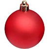 Набор шаров новогодних матовых елочных Красный бархат 6см(6шт) НУ-6949