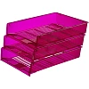 Лоток горизонтальный Attache Bright Colours решетчатый прозрачный фиолет