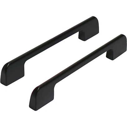 Ручка УЗК_скоба меб.StahlBuro A300-128 (16662) BL матовый черный 2шт/уп