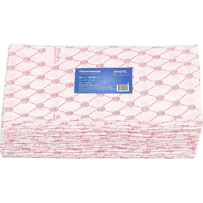 Салфетка спанлейс 35x70 см, розовый, пл.50, 50шт/уп, 10263(0100)