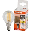 Лампа светодиодная OSRAMLSCLP75 6W/827 230VFILCL E14 FS1