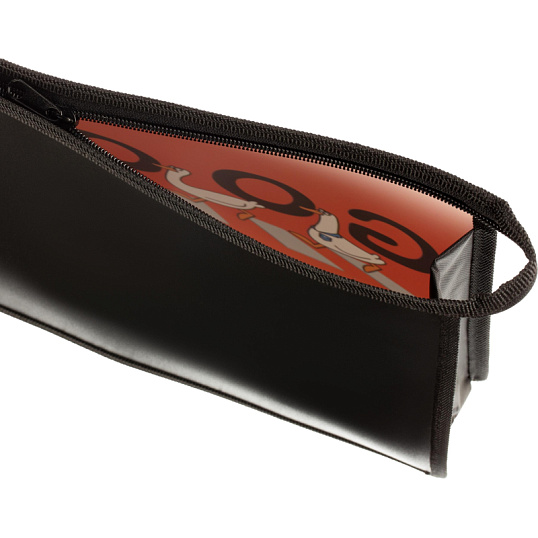 Папка для тетрадей А4 пластиковая, печать на картоне,молния сверху ПМ-А4-29