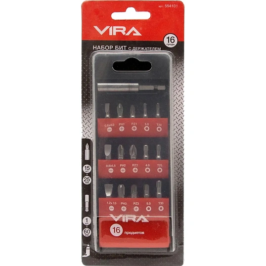 Набор бит  16 шт. VIRA 554101