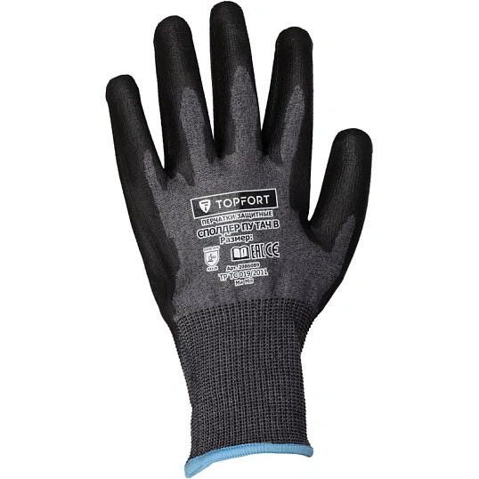 Перчатки защитные от порезов TOPFORT Сполдер ПУ Тач B с ПУ покрытием р.11