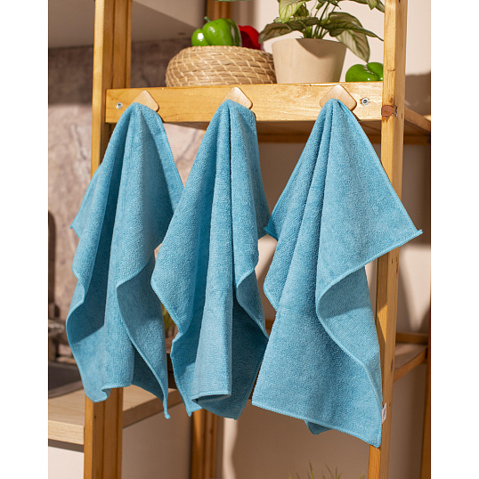 Салфетки хозяйственные Luscan Professional 300г/м2 40х40см 3шт/уп синие