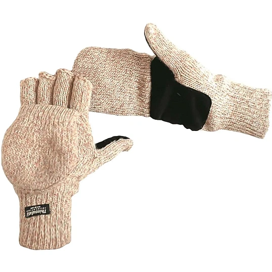 Перчатки -варежки защитные АЙСЕР шерстян спилковая накладка утеп Тинсулейт