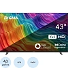 Телевизор Digma DM-LED43SBB33, FHD, смарт (Яндекс.ТВ)