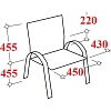 Конференц-кресло UA_EChair SAMBA Silver к/з черн./орех (V-4 1.031)