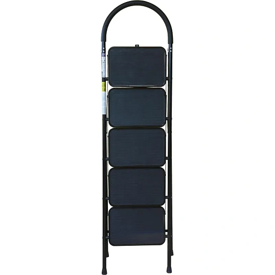 Стремянка Алюмет с широкими ступенями стальная, 5 ступеней МСН205