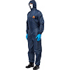 Комбинезон многоразовый защитный с капюшоном JetaSafety JPC75b синий р.М