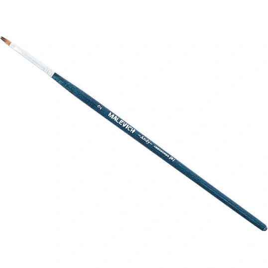 Кисть художеств. Малевичъ Andy синтетич.мягк,плоская,№2, корот.ручка,753102