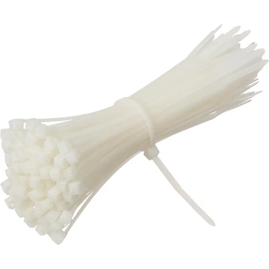 Хомут стяжка нейлоновая морозост TOPFORT 3х100 (2,5х100 мм) белый 100 шт/уп