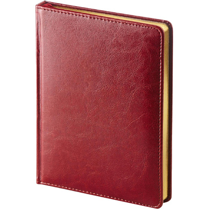 Ежедневник недатированный A6+, 136л, SIDNEY NEBRASKA бордовый 3-496/01